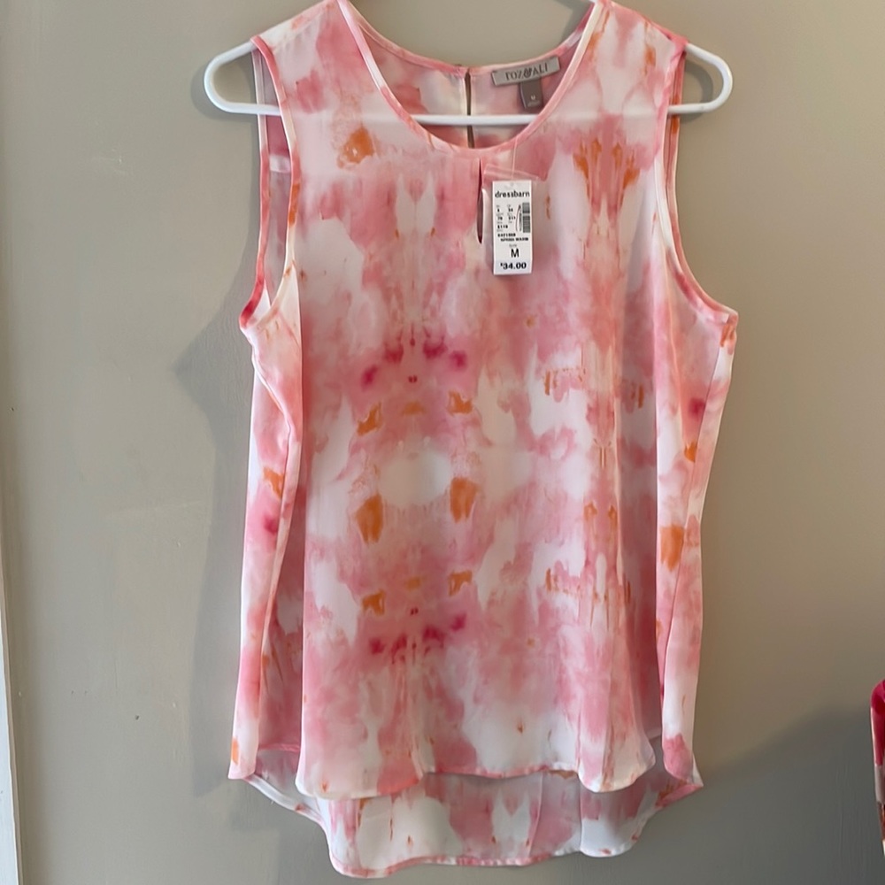 Pretty and pink, key hole neck front and back!  NWT